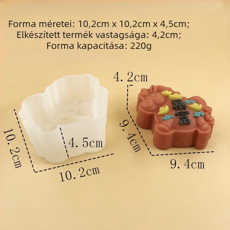Szilikon süteményforma, szabálytalan alak, sütéshez, Kód 003