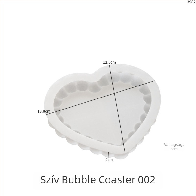Szilikon sütőforma szabálytalan geometriai kialakítással DIY projektekhez, modern minimalist stílus
