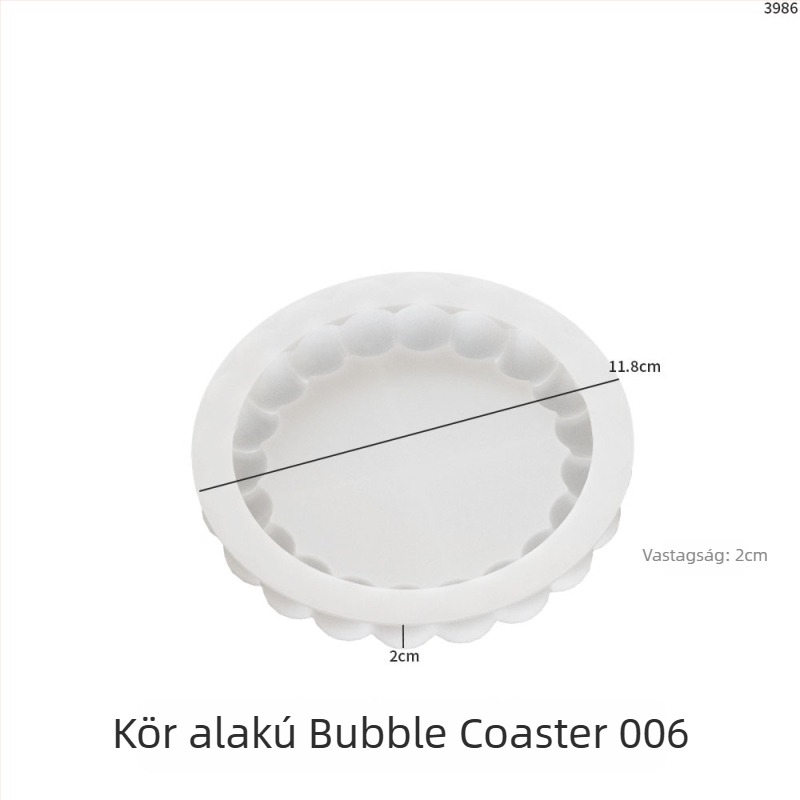 Szilikon sütőforma szabálytalan geometriai kialakítással DIY projektekhez, modern minimalist stílus
