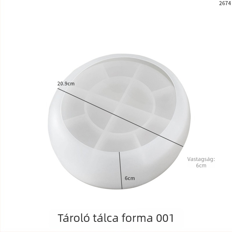 Kör alakú szilikon tortaforma, szilikon anyag, PE tasakos csomagolás, 2023-ban piacra kerül