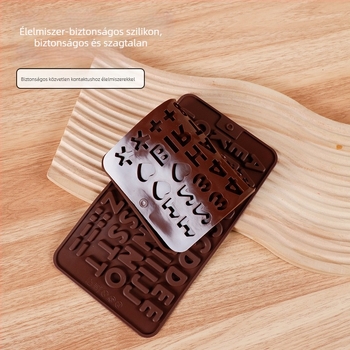 Szilikon betűs tortaforma - téglalap alakú, modern minimalista stílus, 543762392, sütéshez otthon