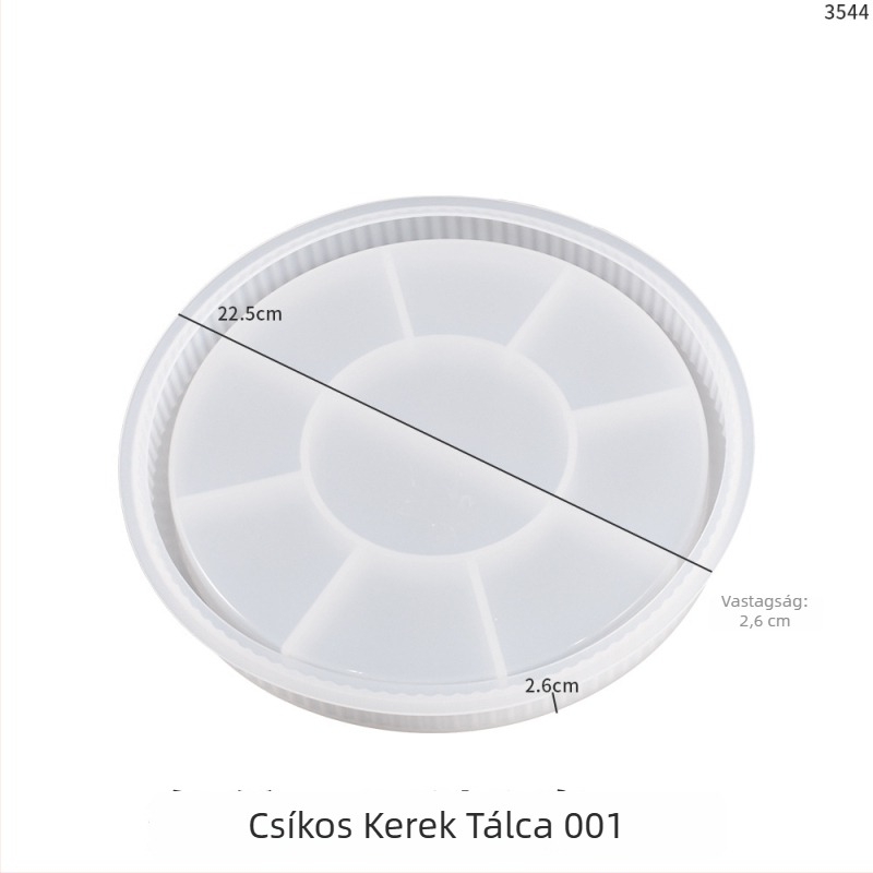 Szilikon tortaforma, kör alakú, DIY tálakhoz