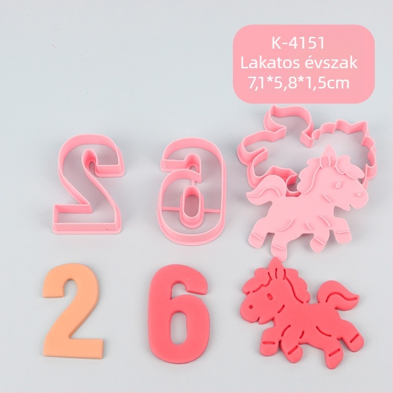 3D PLA süteményforma szabálytalan alakú, szülő-gyermek tevékenységekhez