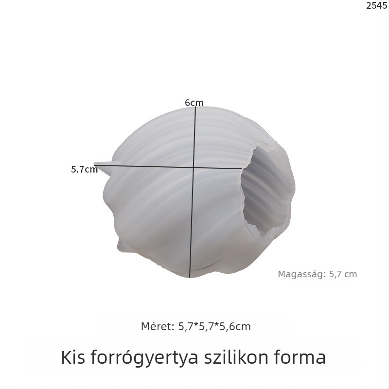 Poppy szilikon forma rendellenesen geometriai hullámos forgó csepp motívum – absztrakt művészeti oszlopgyertya