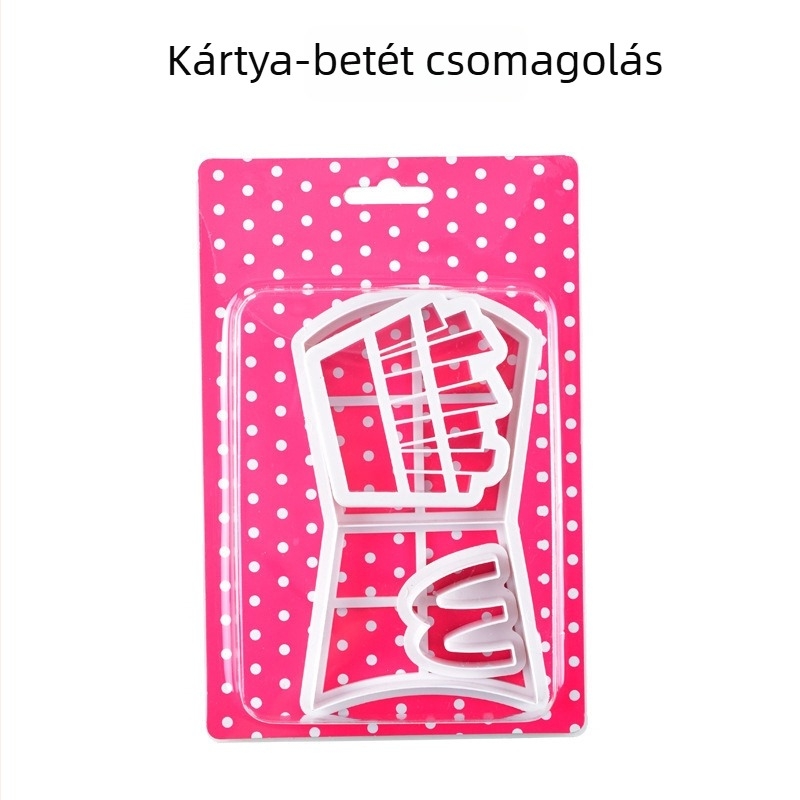 PP sütőforma készlet, három darabos, szabálytalan forma, OPP csomagolás