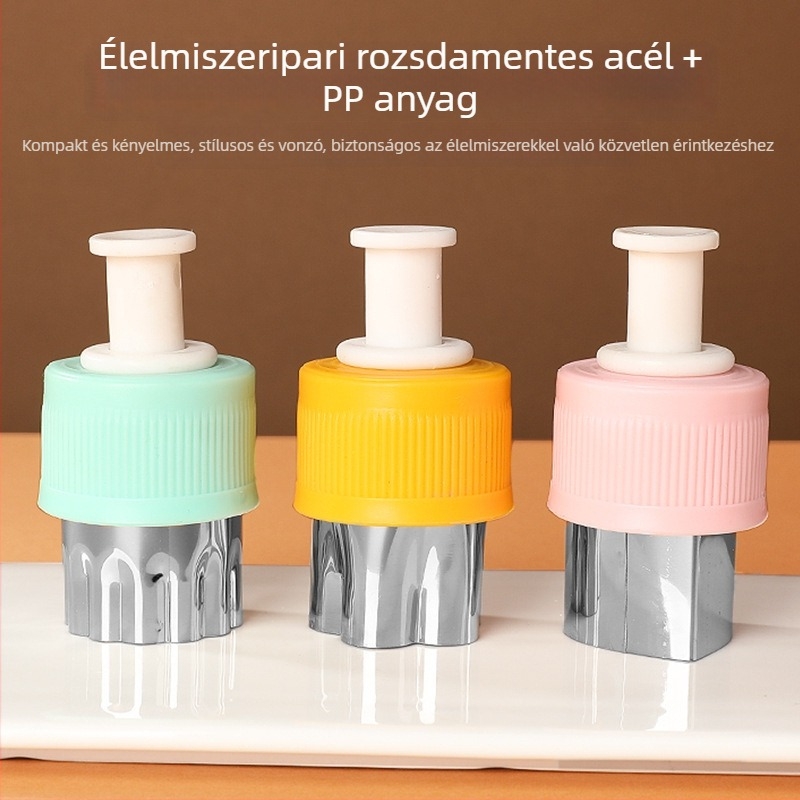 Rozsdamentes acélból készült pillangó formázó tésztához – süteményekhez, bébiételhez és gyümölcs- és zöldségformázáshoz