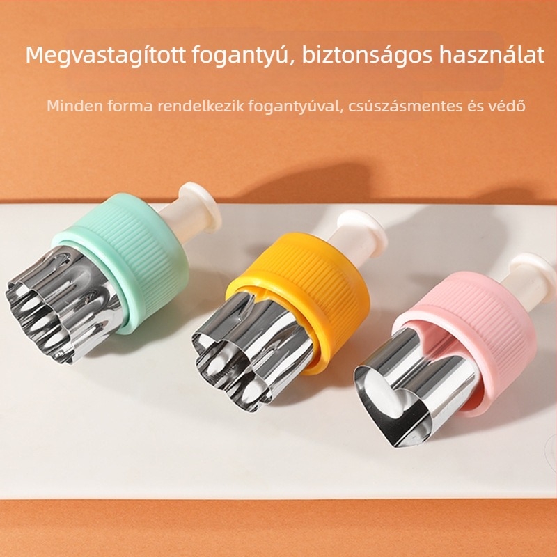 Rozsdamentes acélból készült pillangó formázó tésztához – süteményekhez, bébiételhez és gyümölcs- és zöldségformázáshoz