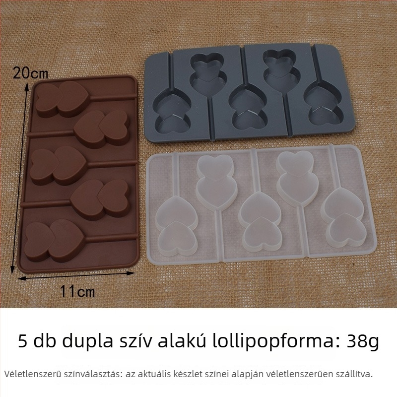 Napraforgó alakú szilikon forma lollipopokhoz, csokoládéhoz és süteményekhez – 3 darabos készlet