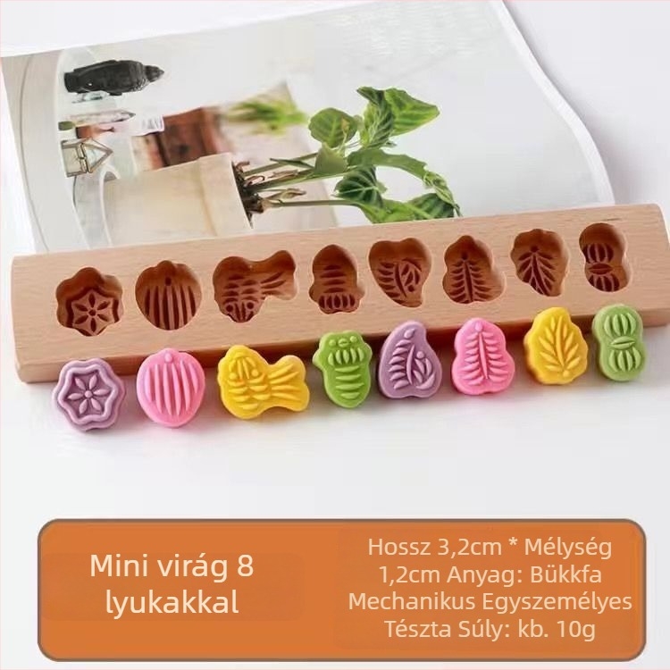 Fából készült Moon Cake és rizslaborta forma — Golden Eagle sütőforma, szabályos sokszög alak, fa