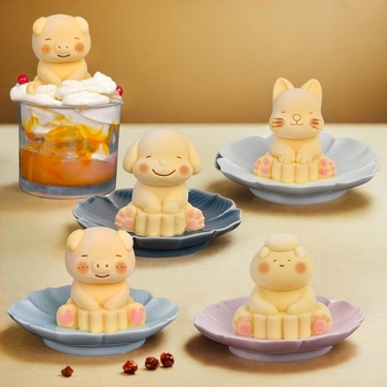 Medve formájú szilikon puding forma – mousse-hoz, cheesecake-hez, zseléhez és fagylalt készítéséhez