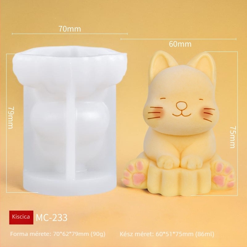 Medve formájú szilikon puding forma – mousse-hoz, cheesecake-hez, zseléhez és fagylalt készítéséhez