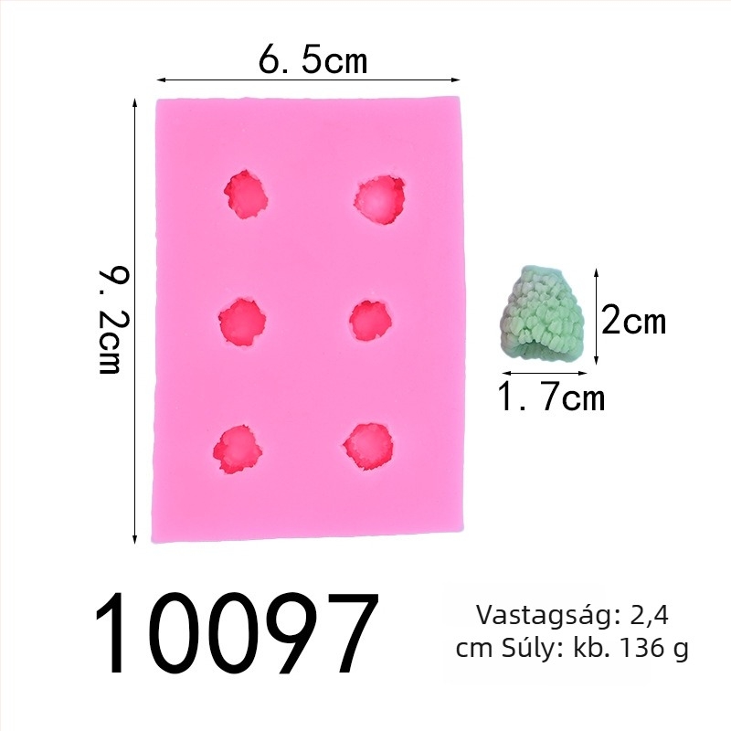 Szilikon tortaforma - téglalap alakú, rendezetlen mintázat, fondant és csokoládé dekorációhoz