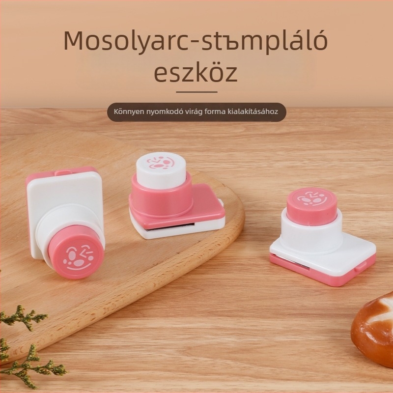 Rizsgolyó nyomóforma tengeri algából készült mosolygós arc dizájnnal — Márka Star couplet — DIY bento eszköz — Szórakoztató stílus