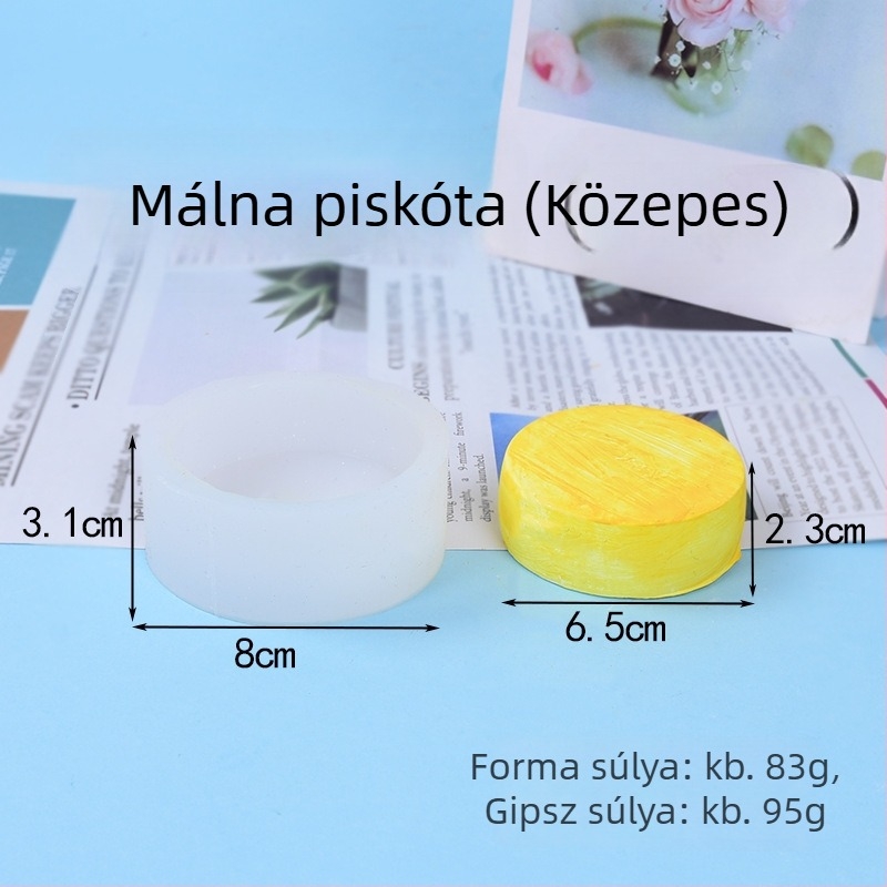 Szilikon kör alakú tortaforma – alkalmas tortákhoz, mousse-hoz, zseléhez és pudingokhoz