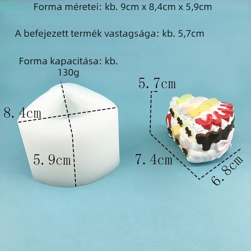 Silikon süteményforma eper alakú