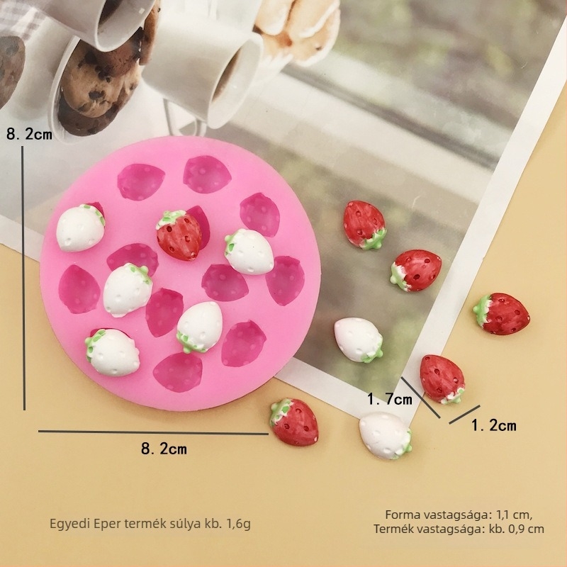 Szilikon süteményforma, szabálytalan alakú, sütéshez — rajzfilmszerű DIY stílus