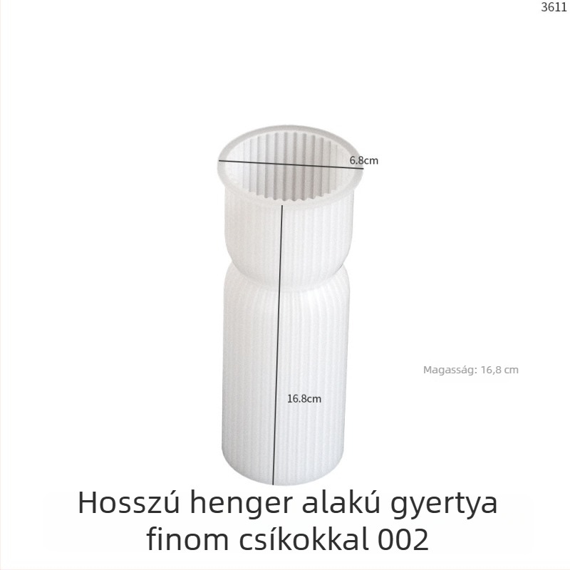 Silikonból készült tortaforma, hengeres geometriai kialakítás DIY projektekhez, Poppy márka