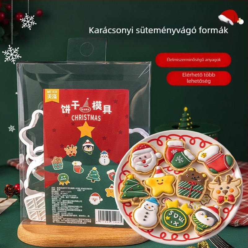 Meiti Karácsonyi süti kiszúró — szabálytalan alak, PP anyag, karácsonyi sorozat