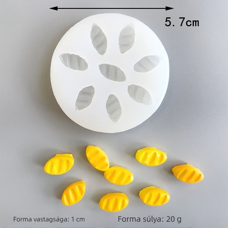 Szilikon kör alakú tortaforma mini élelmiszer-modellekhez