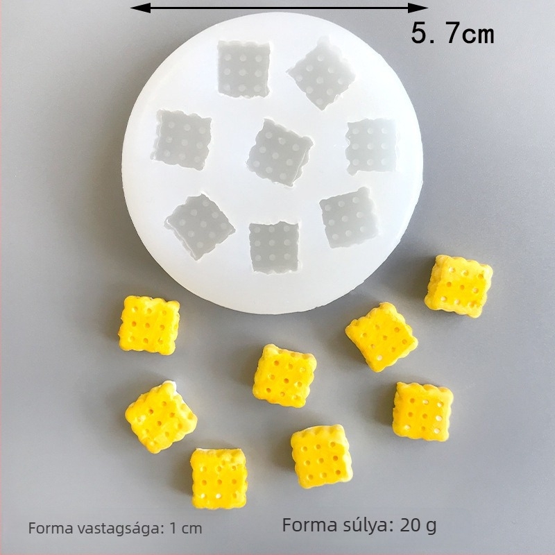 Szilikon kör alakú tortaforma mini élelmiszer-modellekhez