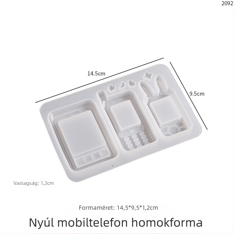 Yu Meiren szilikon forma szabálytalan alakhoz készült kulcstartó medálokhoz, motívumok: nyúl, szív, virág és macskamancs