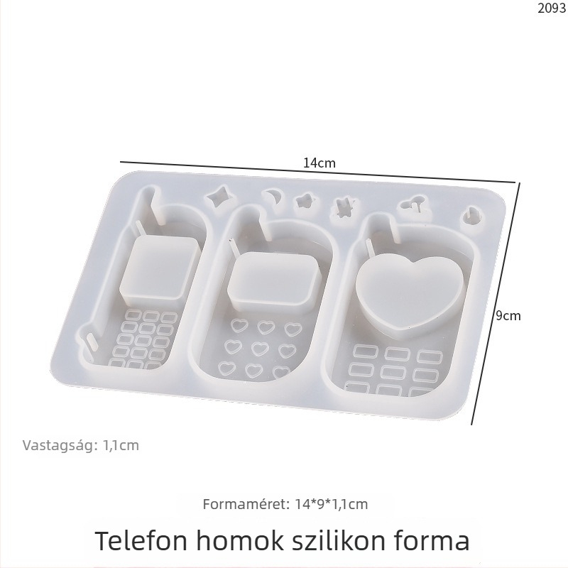 Yu Meiren szilikon forma szabálytalan alakhoz készült kulcstartó medálokhoz, motívumok: nyúl, szív, virág és macskamancs