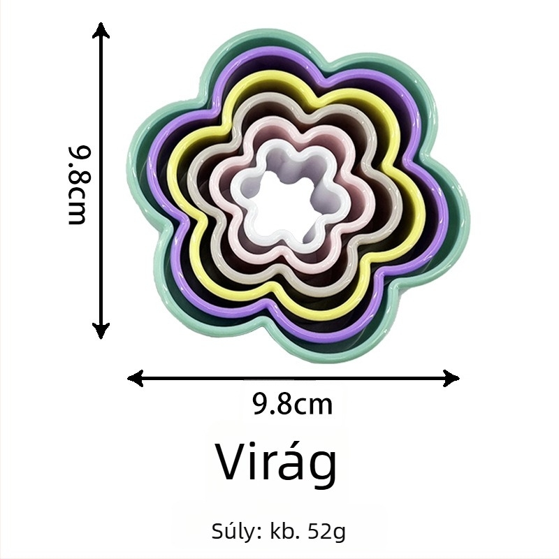 ABS sütőforma szabálytalan formával; PP csomagolás; 2023-ban jelent meg.