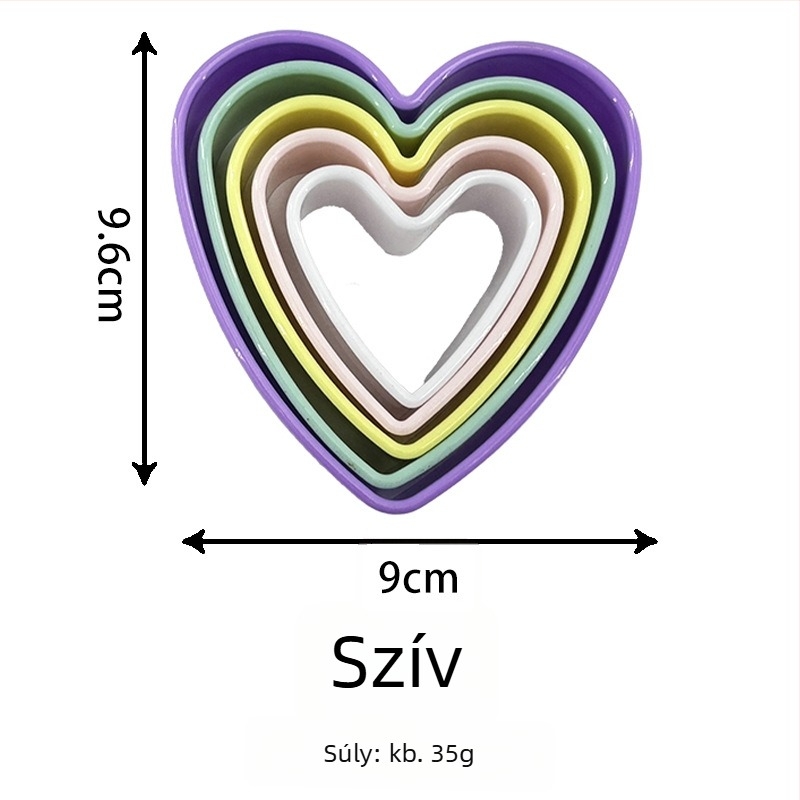 ABS sütőforma szabálytalan formával; PP csomagolás; 2023-ban jelent meg.