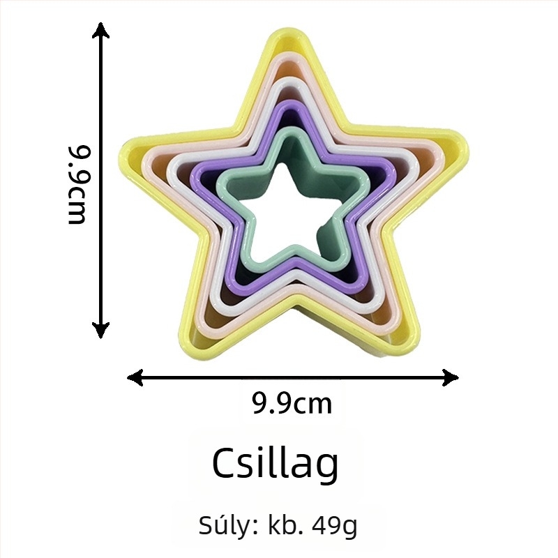 ABS sütőforma szabálytalan formával; PP csomagolás; 2023-ban jelent meg.