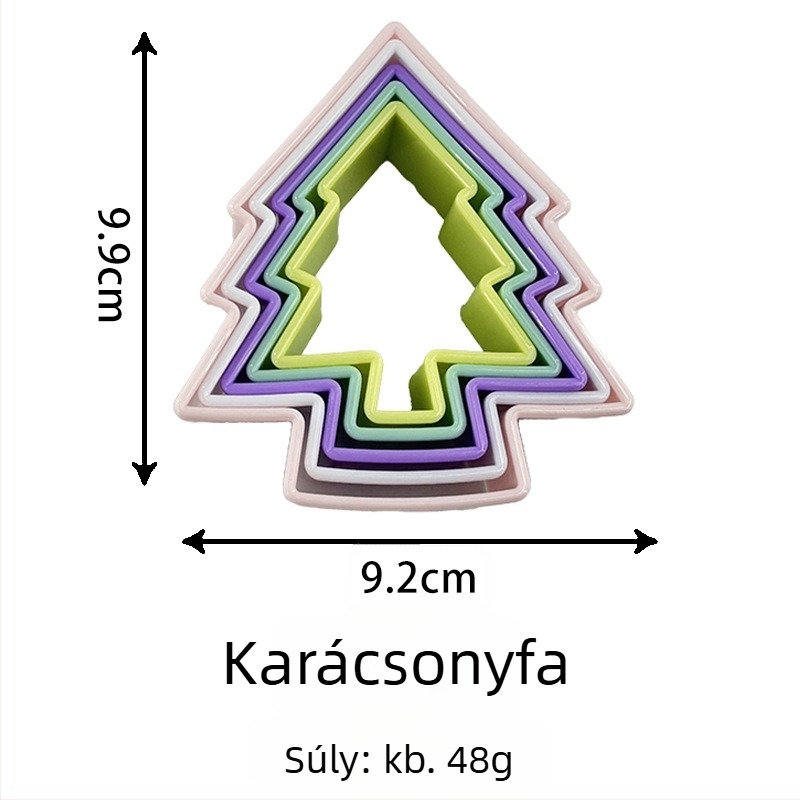 ABS sütőforma szabálytalan formával; PP csomagolás; 2023-ban jelent meg.