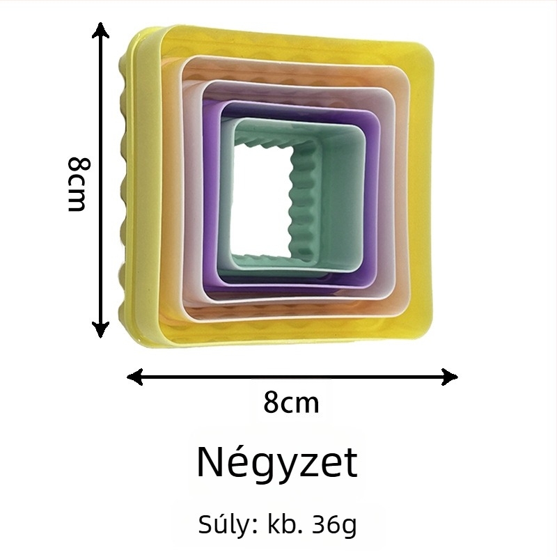 ABS sütőforma szabálytalan formával; PP csomagolás; 2023-ban jelent meg.