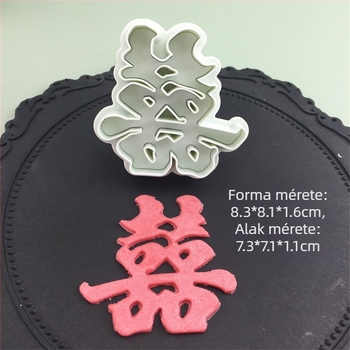 Szilikon fondant nyomóforma – szabálytalan alak, kekszforma, antik/retro stílus