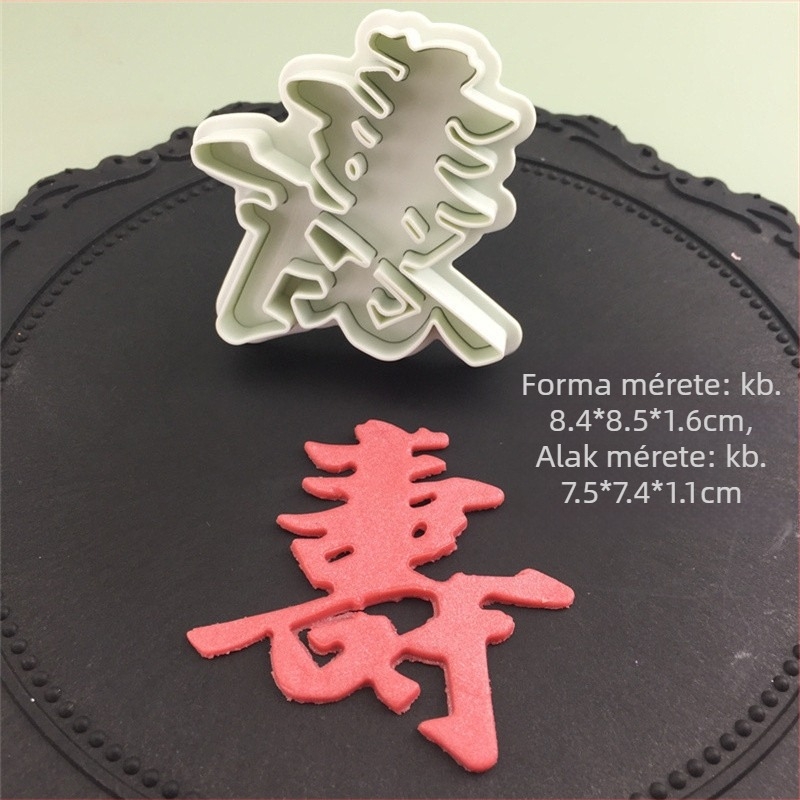 Szilikon fondant nyomóforma – szabálytalan alak, kekszforma, antik/retro stílus