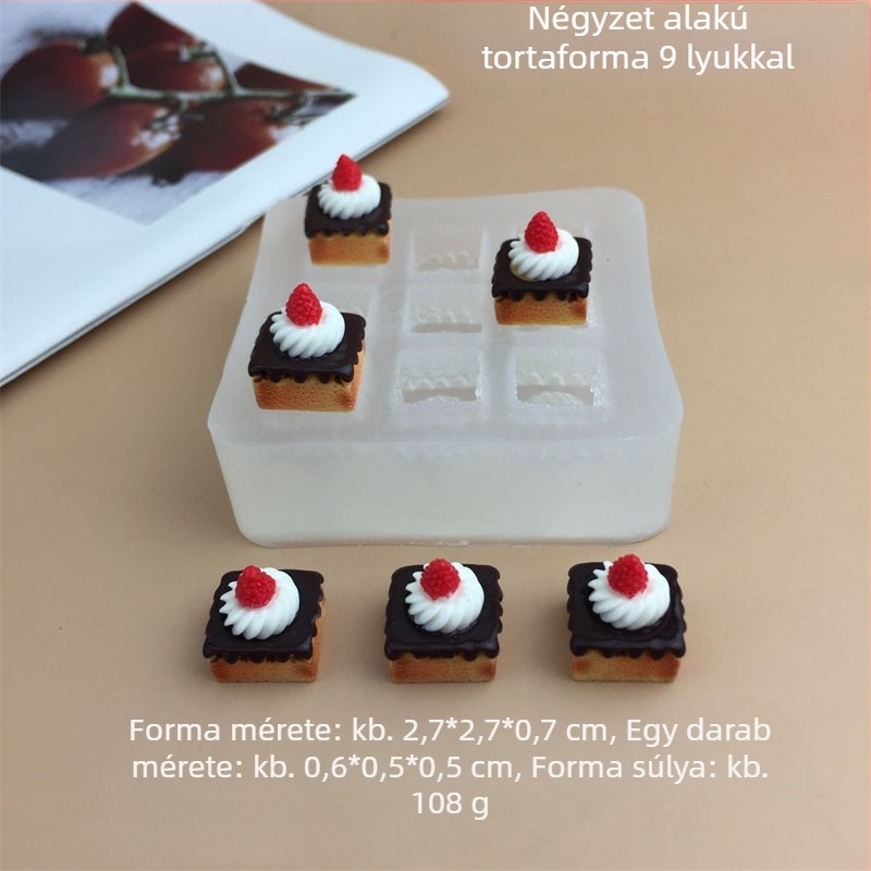 Szilikon torta forma – szabálytalan alakú, DIY fondant és csokoládé dekorációkhoz