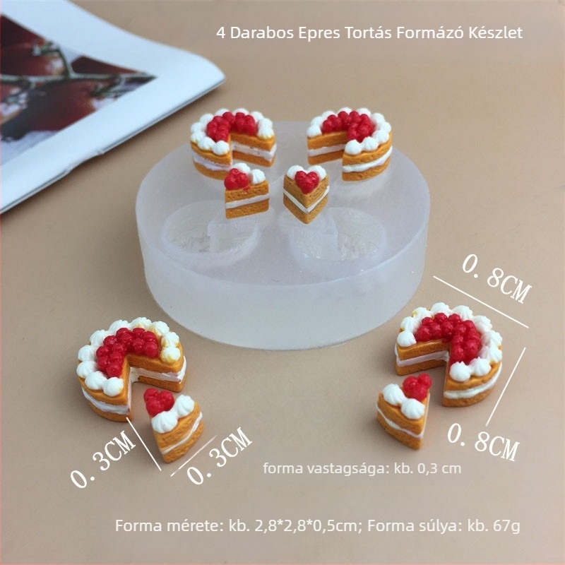 Szilikon torta forma – szabálytalan alakú, DIY fondant és csokoládé dekorációkhoz