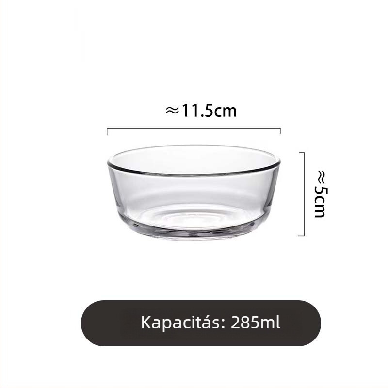 Tál, hőálló üveg, kör alakú, mikrohullámú sütőben használható, Junzhuo, testreszabható