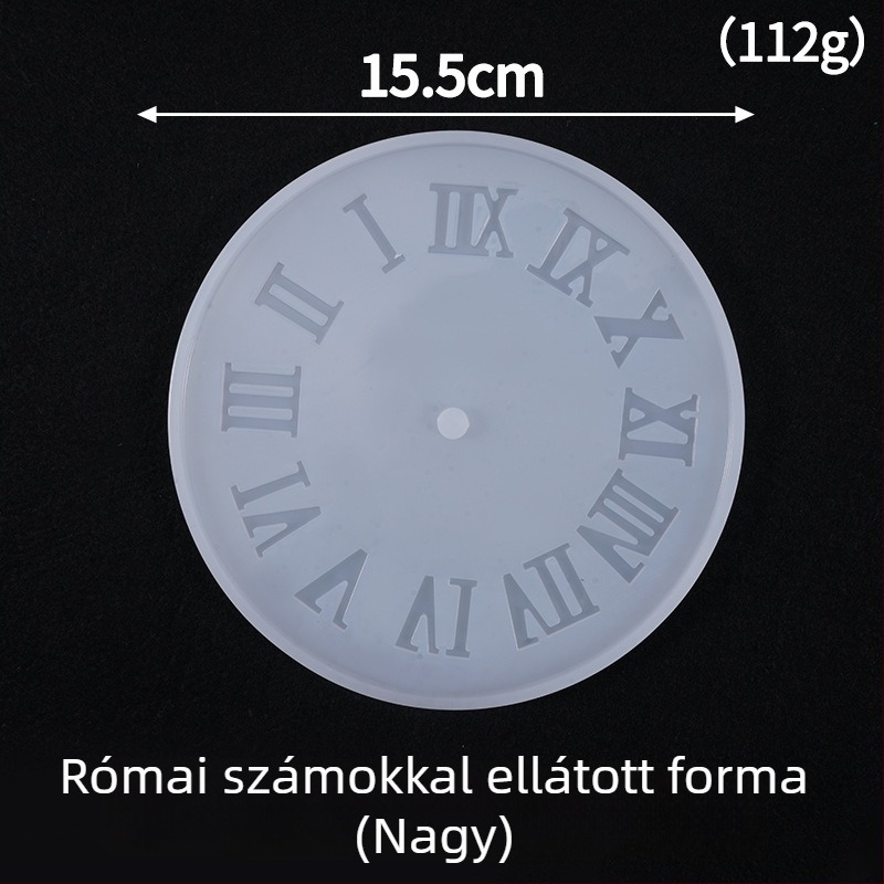 Silikon forma süteményekhez – kör alakú, óradíszek epoxigyantából történő gyártására, testreszabott csomagolás