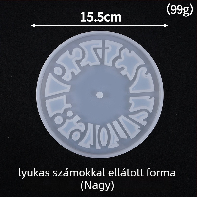 Silikon forma süteményekhez – kör alakú, óradíszek epoxigyantából történő gyártására, testreszabott csomagolás
