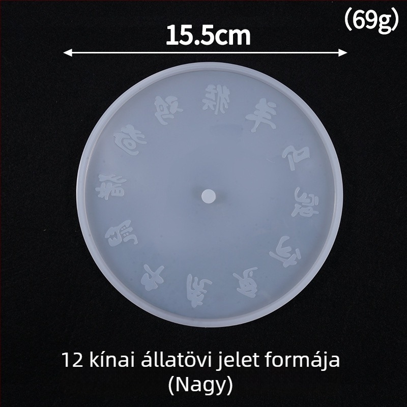 Silikon forma süteményekhez – kör alakú, óradíszek epoxigyantából történő gyártására, testreszabott csomagolás