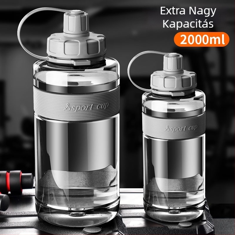 Kültéri használatra tervezett műanyag sportos pohár űr témájú dizájnnal, PC anyagból; magas hőmérséklet-állóság; forma: egyenes pohár; egyrétegű felépítés