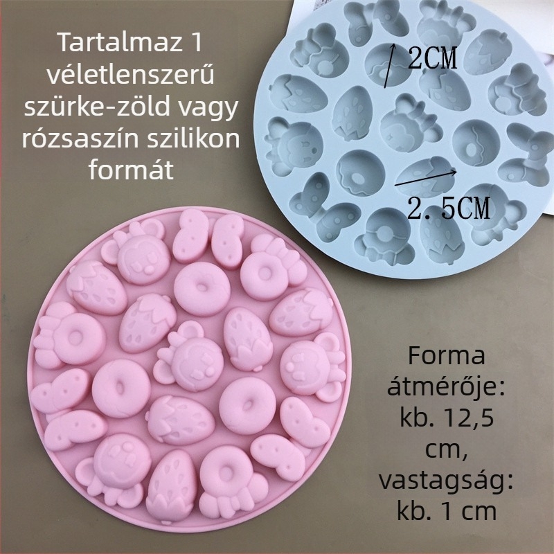 Szilikon sütőforma, kör alakú, sütőforma, egyedi OPP csomagolás, 2023-as megjelenés.