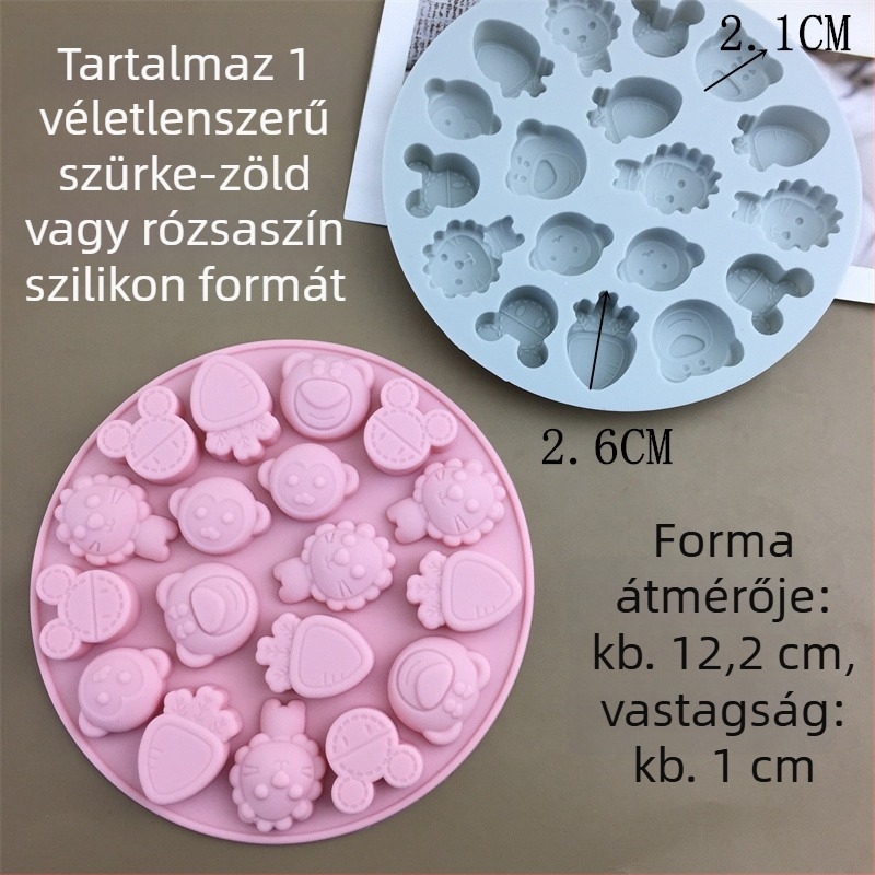 Szilikon sütőforma, kör alakú, sütőforma, egyedi OPP csomagolás, 2023-as megjelenés.