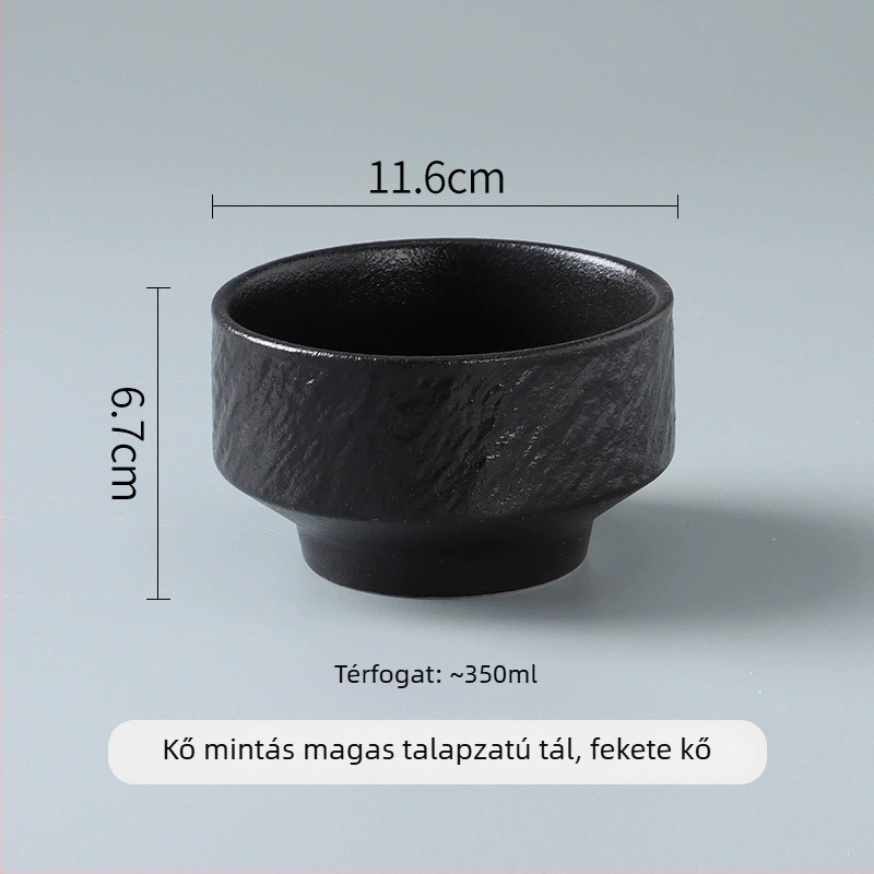Porcelán étkezési tál, egyszínű dizájn, könnyű luxus stílus, kör alakú forma, mikróba tehető