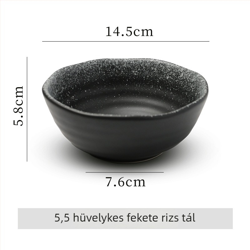 Japán-stílusú kerámia rizs tál, alglazúrozott felület, mikrosütőben használható, logó nyomtatva, testre szabható