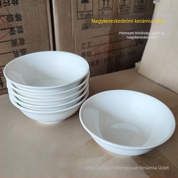 Porcelán tál – kerek, modern minimalist stílus, mikrohullámú sütőben használható