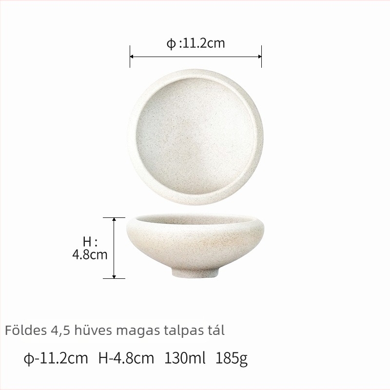 Porcelain bafang kerámia tál, kerek formájú, mikrohullámú sütőhöz alkalmas, testreszabható