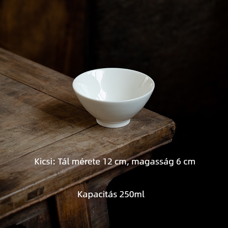Porcelán rizstál, modern minimalista stílus (Anyag: porcelán; Mikrohullámú sütőben használható: Igen; Logó nyomtatása: Lehetséges)