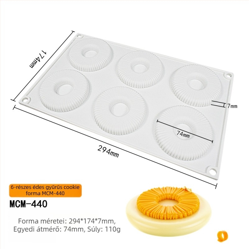 Dorica téglalap alakú szilikon tortaforma mousse tortákhoz és fagylalt készítéséhez, desszert szendvics forma
