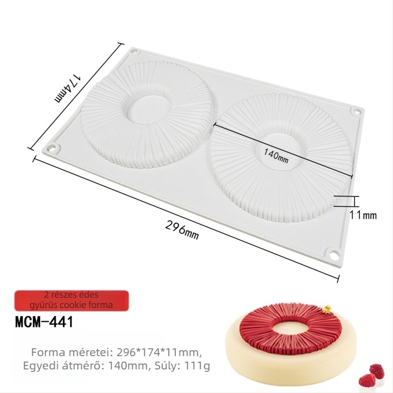 Dorica téglalap alakú szilikon tortaforma mousse tortákhoz és fagylalt készítéséhez, desszert szendvics forma