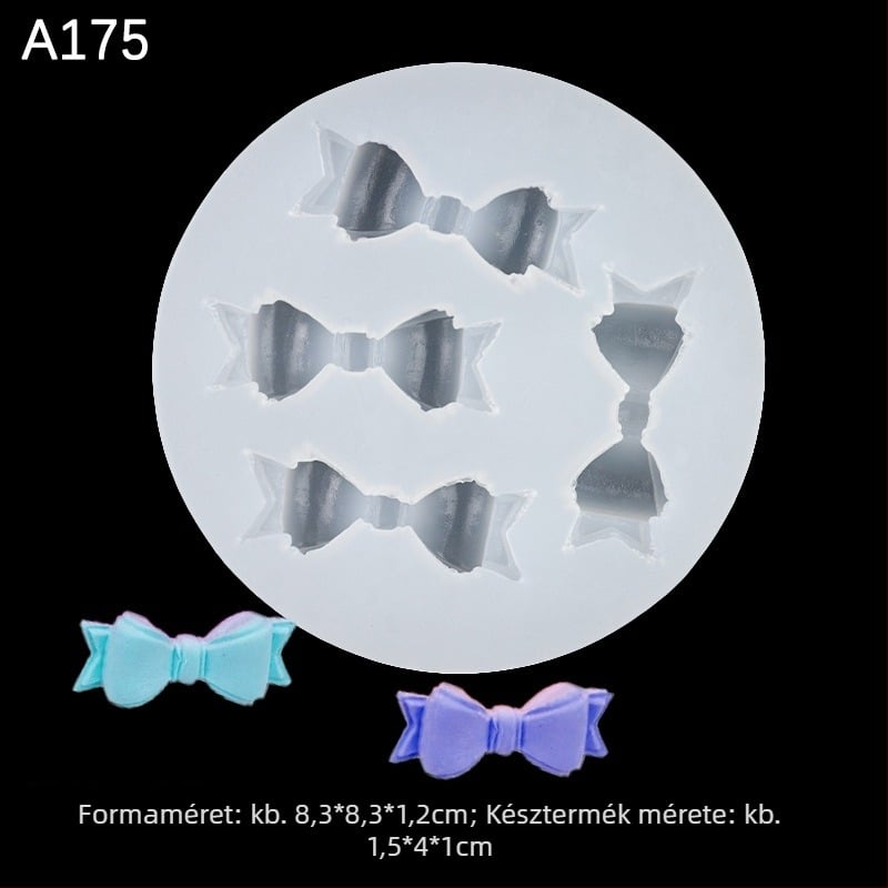 Íj alakú szilikon tortaforma fondant és csokoládé dekorációhoz